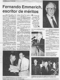 Fernando Emmerich, escritor de méritos