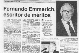 Fernando Emmerich, escritor de méritos