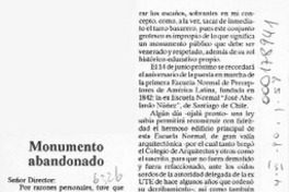 Monumento semi abandonado en el Abelardo Núñez