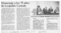 Homenaje a los 75 años de Leopoldo Castedo  [artículo].