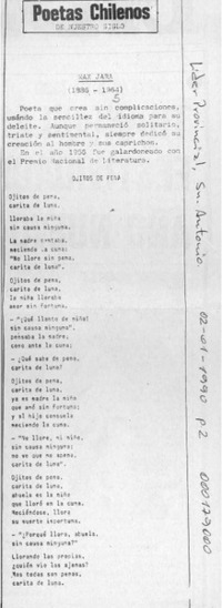 Poetas chilenos de nuestro siglo  [artículo].