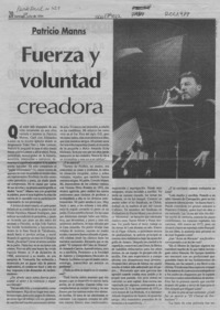 Fuerza y voluntad creadora  [artículo] Virginia Vidal.