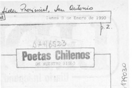 Poetas chilenos de nuestro siglo  [artículo] Juan Guixé Cañizares.