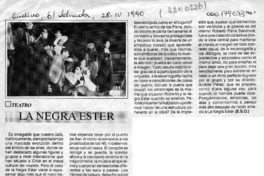 La negra Ester  [artículo] E. S. O.