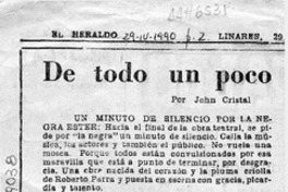 De todo un poco  [artículo] John Cristal.