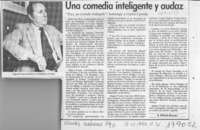 Una comedia inteligente y audaz  [artículo] Wilfredo Mayorga.