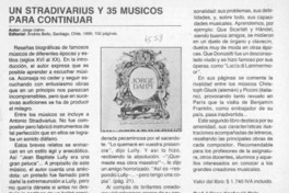 Un Stradivarius y 35 músicos para continuar
