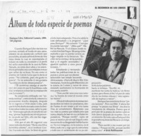 Album de toda especie de poemas  [artículo] Erick Pohlhammer.