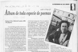 Album de toda especie de poemas  [artículo] Erick Pohlhammer.