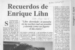 Recuerdos de Enrique Lihn  [artículo] Jorge Palacios.