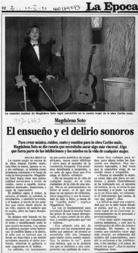 El ensueño y el delirio sonoros  [artículo] Maura Brescia.