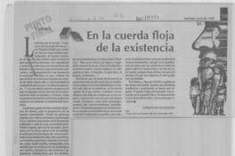 En la cuerda floja de la existencia