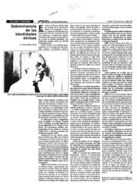 Sobrevivencia de las identidades étnicas  [artículo] Luz Elena Baños Rivas.