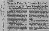 Tras la pata de "puma linda"  [artículo].