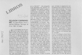 Religión y Darwinismo  [artículo] Rogelio Rodríguez M.