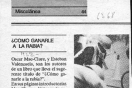 Cómo ganarle a la rabia?  [artículo].