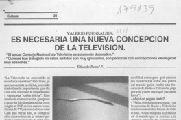 Es necesaria una nueva concepción de la televisión  [artículo] Eduardo Rossel F.