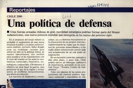Una política de defensa  [artículo] T. M.