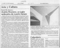 Andrés Rivanera, un juglar quilpueíno de nuestro tiempo  [artículo] Pedro Mardones Barrientos.