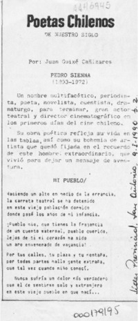 Poetas chilenos de nuestro siglo  [artículo] Juan Guixé Cañizares.