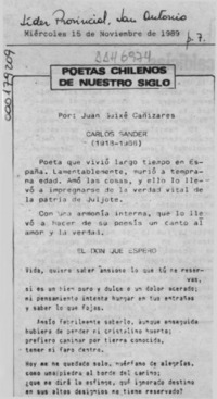 Poetas chilenos de nuestro siglo  [artículo] Juan Guixé Cañizares.