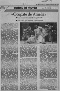 "Ocúpate de Amelia"  [artículo] Carola Oyarzún L.