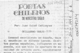 Poetas chilenos de nuestro siglo  [artículo] Juan Guixé Cañizares.