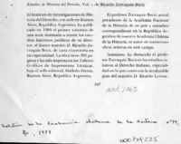Estudios de Historia del Derecho