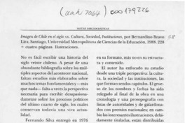 Imagen de Chile en el siglo XX  [artículo] Juan Ricardo Couyoumdjian.