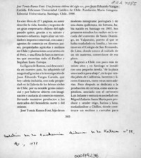 José Tomás Ramos Font, Una fortuna chilena del siglo XIX  [artículo] Sergio Martínez Baeza.