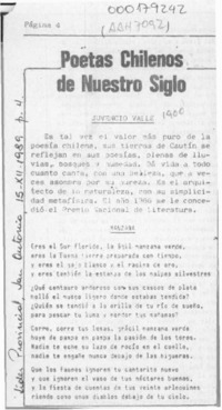 Poetas chilenos de nuestro siglo  [artículo] Juan Guixé Cañizares.