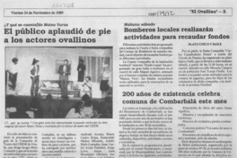 El Público aplaudió de pie a los actores ovallinos