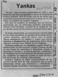 Yankas  [artículo] Flu.