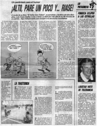 Alto, pare un poco y -- ríase!