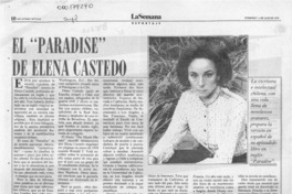 El "Paradise" de Elena Castedo  [artículo] Julio César Silva.