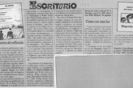 Como con una luz  [artículo].