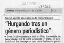 "Hurgando tras un género periodístico"