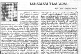 Las arenas y las vidas