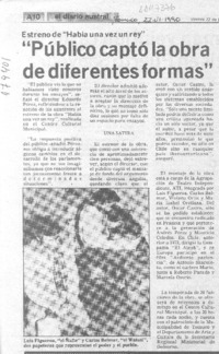 "Público captó la obra de diferentes formas"
