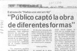 "Público captó la obra de diferentes formas"