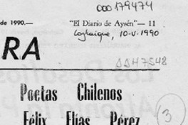 Félix Elías Pérez  [artículo].