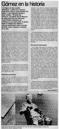Gómez en la historia