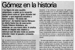 Gómez en la historia