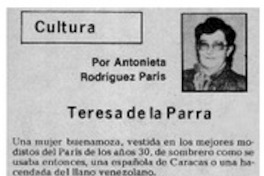 Teresa de la Parra