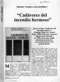 "Cadáveres del incendio hermoso"  [artículo] Hernán Dinamarca.