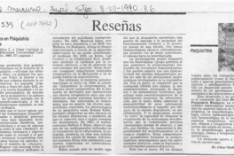 Progresos en psiquiatría biológica  [artículo] César Ojeda Figueroa.