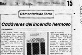 Cadáveres del incendio hermoso  [artículo] Nadya Rojo.