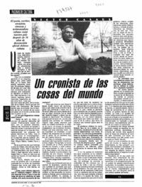 Un cronista de las cosas del mundo  [artículo] R. S.