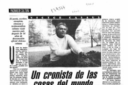 Un cronista de las cosas del mundo  [artículo] R. S.