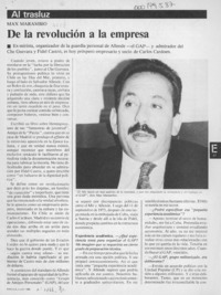 De la revolución a la empresa  [artículo] J. M. A. [y] R. L. F.